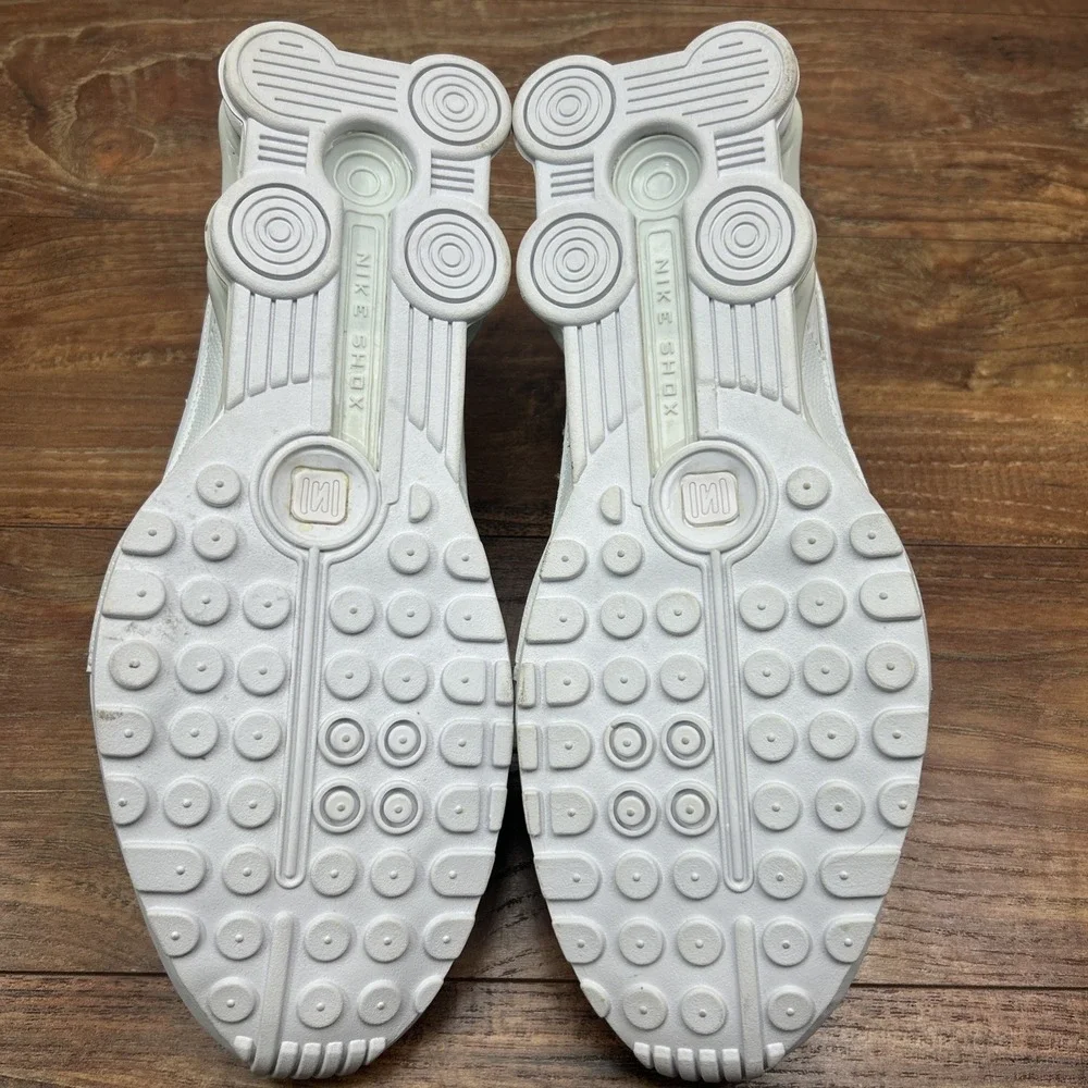 RARE Nike Shox Men's Shoes size 12 Solid‎ All White 407988-105